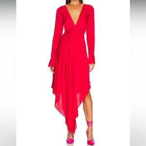 L’Academie Maxi Dress in Bright Red in Size XS
